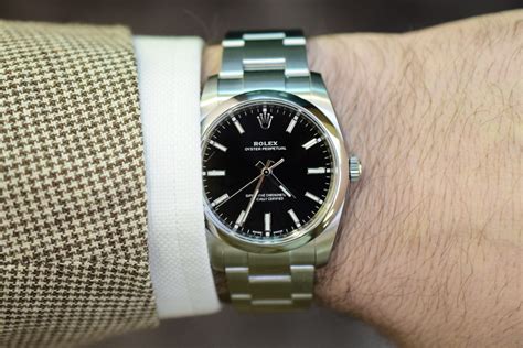 mens small rolex|rolex 34mm on wrist.